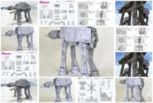 AT-AT Star Wars. Paper models. 3 AT-AT Star Wars. Paper models. atatcol