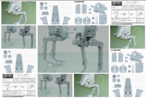 AT-ST WALKER. Star Wars. Paper Models 3 AT-ST WALKER. Star Wars. Paper Models atstcol