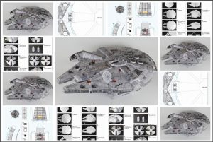 Millennium Falcon. Star Wars. Paper models. col falcon
