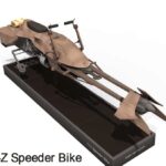 74-Z Speeder Bike. Paper model. Star Wars.