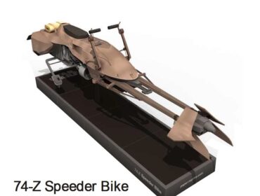 74-Z Speeder Bike. Paper model. Star Wars. 74 z